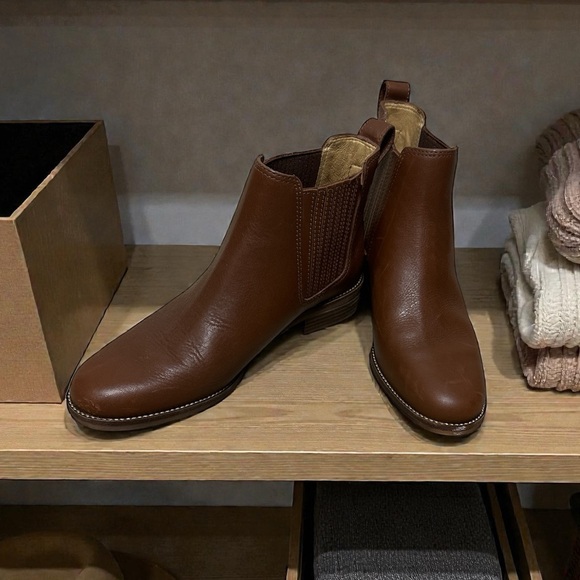Madewell Shoes - Madewell The Ainsley Women's 7.5M Brown Leather Chelsea Boot Clean EUC